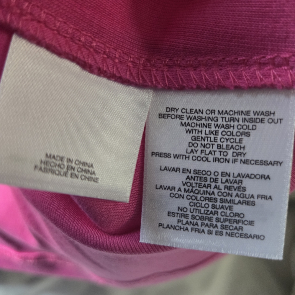 Pappagallo Aloha Bright Pink Sleeveless Polo Preppy Tank XL - Picture 4 of 9
